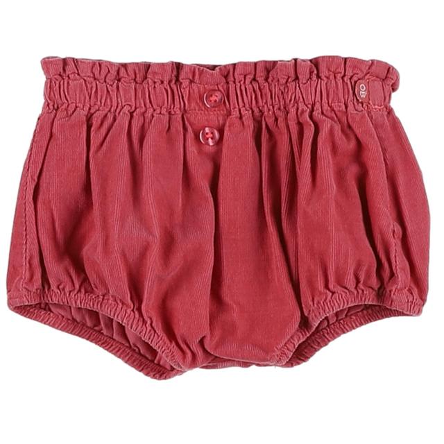 OBAÏBI - Short bloomer velours rose - 3 Mois