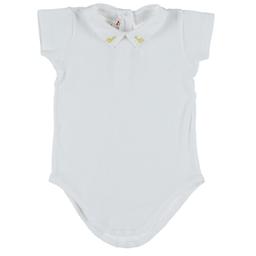 BONPOINT - Body polo blanc - 12 Mois