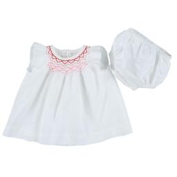 JACADI - Robe + bloomer blanc - 3 Mois