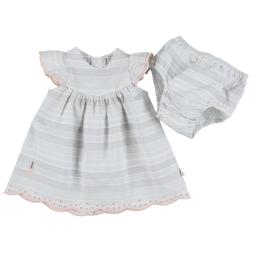 TUC TUC - Robe + bloomer gris, blanc - 1 Mois