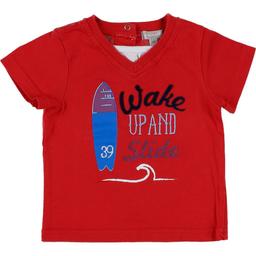 GRAIN DE BLÉ - T-shirt rouge - 6 Mois