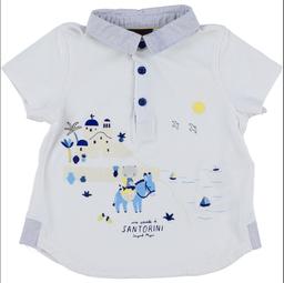 SERGENT MAJOR - Polo blanc, bleu - 24 Mois