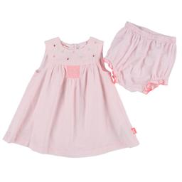 DPAM - Robe + bloomer rose - 6 Mois