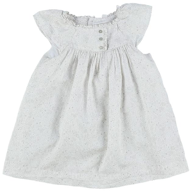 BOUT'CHOU - Robe gris, blanc - 9 Mois