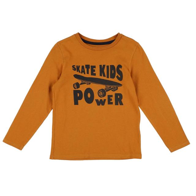 VERTBAUDET - T-shirt ocre, bleu - 6 Ans