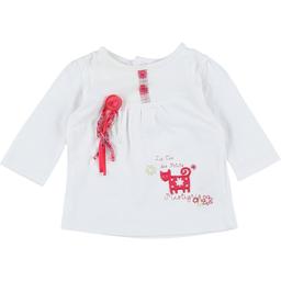 LA COMPAGNIE DES PETITS - T-shirt blanc, rose - 3 Mois