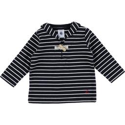 PETIT BATEAU - Marinière bleu, blanc - 6 Mois