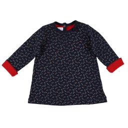 PETIT BATEAU - Robe bleu - 6 Mois