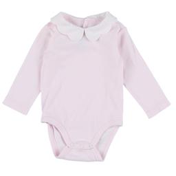 JACADI - Body rose col festonné blanc - 6 Mois