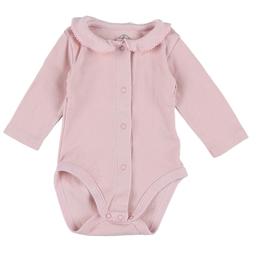 PETIT BATEAU - Body collerette rose - 1 Mois