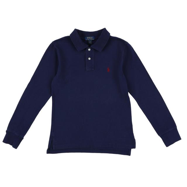 RALPH LAUREN - Polo bleu - 12 Ans