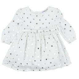 NOUKIE'S - Robe blanc, argent - 9 Mois