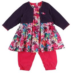 ABSORBA - Robe + combinaison intégrée multicolore - 12 Mois