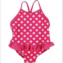 GRAIN DE BLÉ - Maillot de bain rose, blanc - 6 Mois