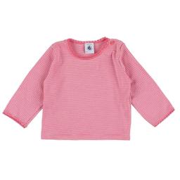 PETIT BATEAU - T-shirt rose, blanc - 6 Mois