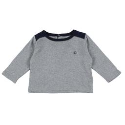 PETIT BATEAU - T-shirt gris, bleu - 12 Mois