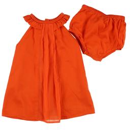 DPAM - Robe + bloomer orange - 6 Mois