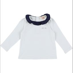 DPAM - T-Shirt blanc, bleu - 12 Mois