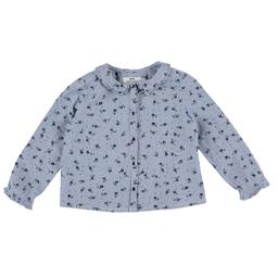 CYRILLUS - Blouse bleu, blanc - 3 Ans