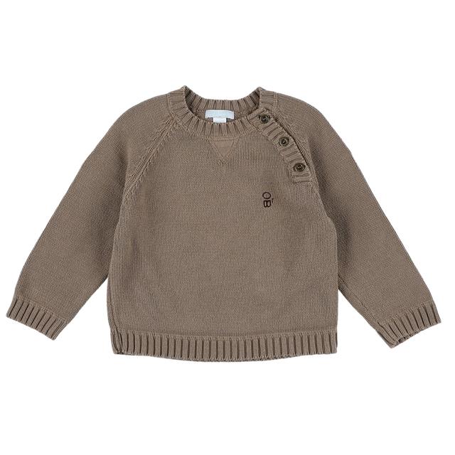 OBAÏBI - Pull marron - 12 Mois