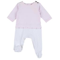 JACADI - Pyjama rose, blanc - 3 Mois