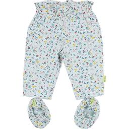 P'TIT BISOU - Pantalon + chaussons multicolore - 1 Mois