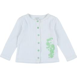 PREMAMAN - Gilet blanc, vert - 18 Mois