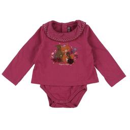 SERGENT MAJOR - T-shirt/body framboise - 3 Mois