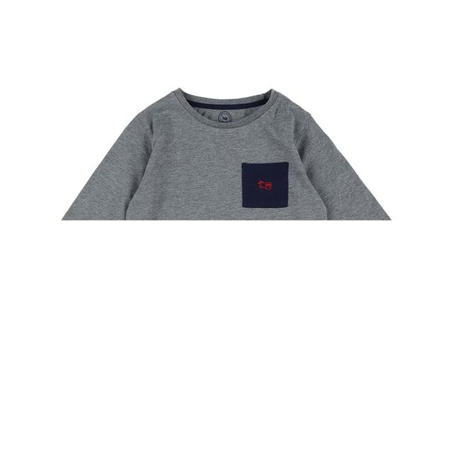 LA COMPAGNIE DES PETITS - T-shirt gris, bleu - 8 Ans