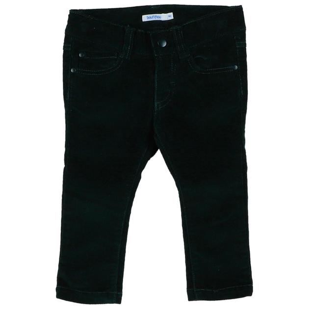 BOUT'CHOU , 9 Mois pantalon velours vert