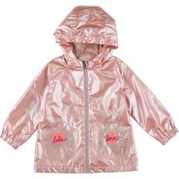 LULUCASTAGNETTE - Imperméable fourré rose - 24 Mois