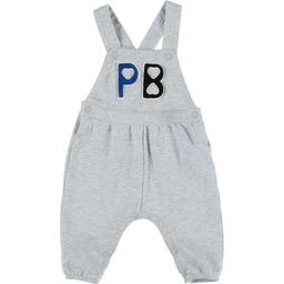 PETIT BATEAU - Salopette gris - 6 Mois