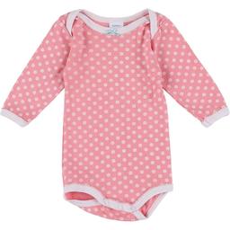 PETIT BATEAU - Body rose, blanc - 3 Mois