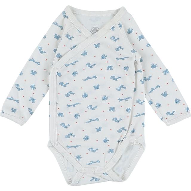 PETIT BATEAU - Body ouverture croisé devant multicolore - 6 Mois