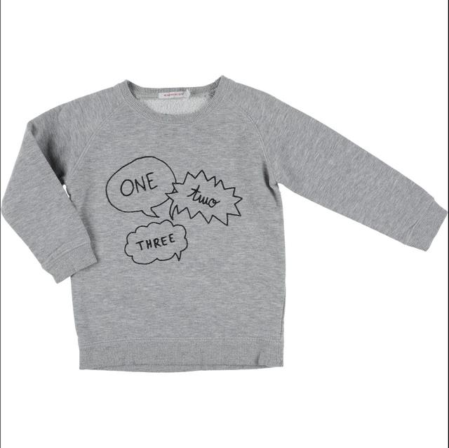 MONOPRIX KIDS - Sweat gris - 5 Ans