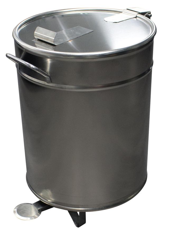 Bac à Déchets 50L Inox Roulant - L2G