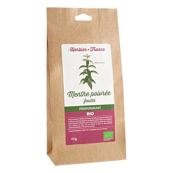 Menthe poivrée feuilles bio 40g