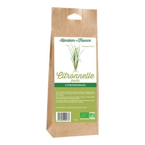 Citronnelle feuilles 40g bio