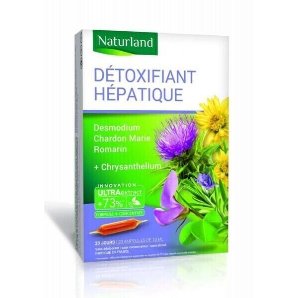 Ampoules de plantes DETOXIFIANT HEPATIQUE - Naturland