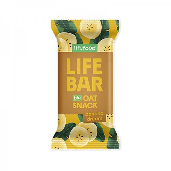 Barre Lifebar snack d'avoine rêve de banane 40g