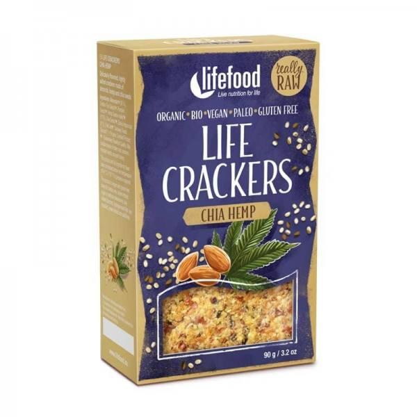 Life Crackers crus Chanvre chia