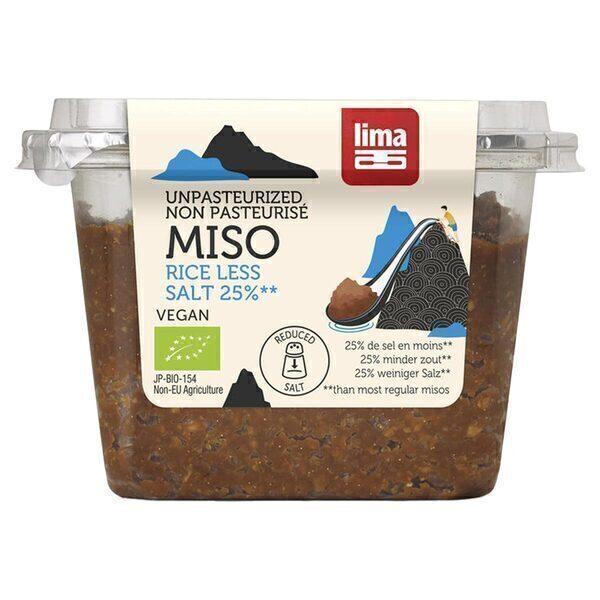 Miso de riz brun 25% sel en moins non pasteurisé 300g