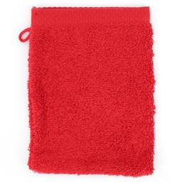 Gant de toilette 16x21 cm PURE Rouge 550g/m2