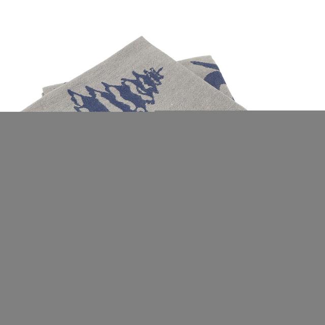 Lot de 2 torchons de cuisine toile 50x70 cm coton SKI bleu