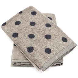 Lot de 2 torchons de cuisine éponge 50x50 cm coton SPOT gris