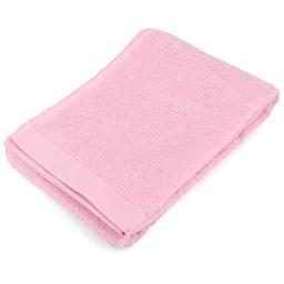 Drap de bain 100x150 cm coton peigné ALBA rose bonbon