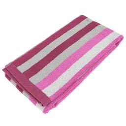 Drap de douche 70x140 cm PURE STRIPES rose lavande