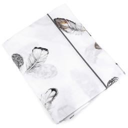 Drap plat 180x290 cm Percale pur coton PLUMES