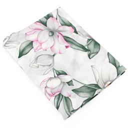 Drap plat 180x290 cm percale coton MAGNOLIA vert sauge