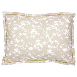 Taie d'oreiller 70x50 cm percale coton BEL AMOUR jaune